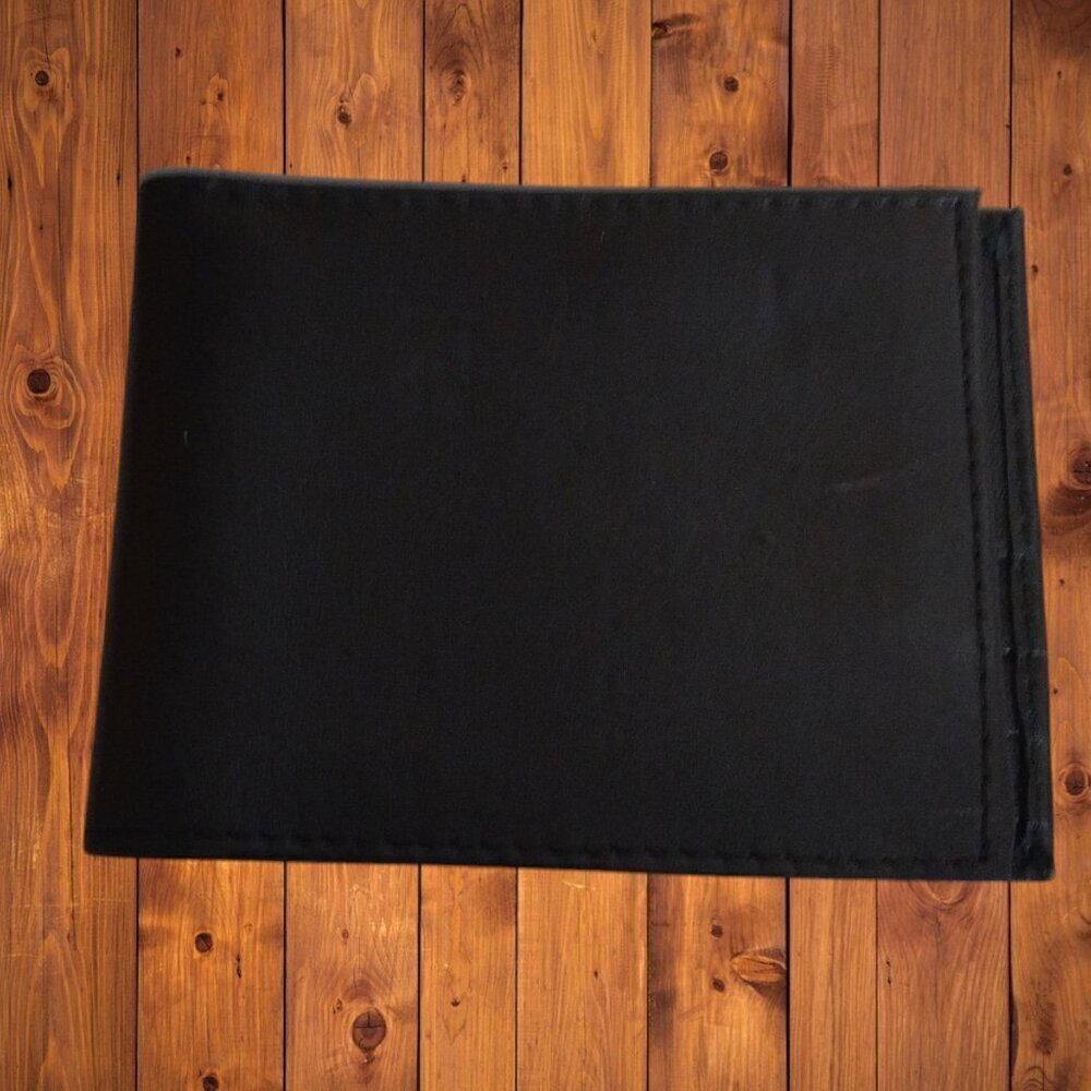 Men's Leather Black Bifold Wallet Billfold Money Classic Folding Credit Card